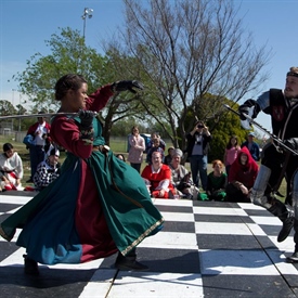 Medieval Fair Human Chessboard Auditions